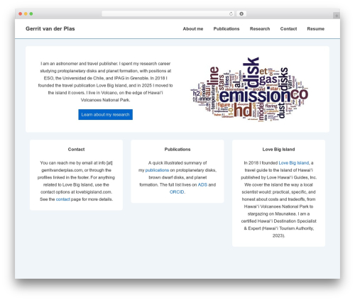 Responsive WP theme - gerritvanderplas.com