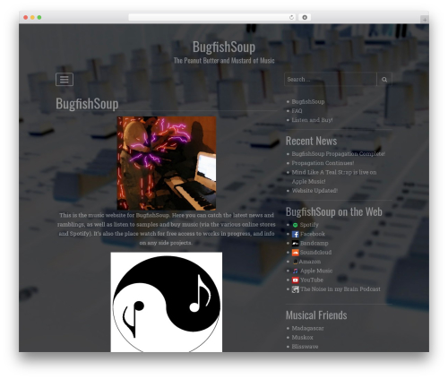 Simple Dark WordPress theme - bugfishsoup.com Simple Dark WordPress theme - bugfishsoup.com