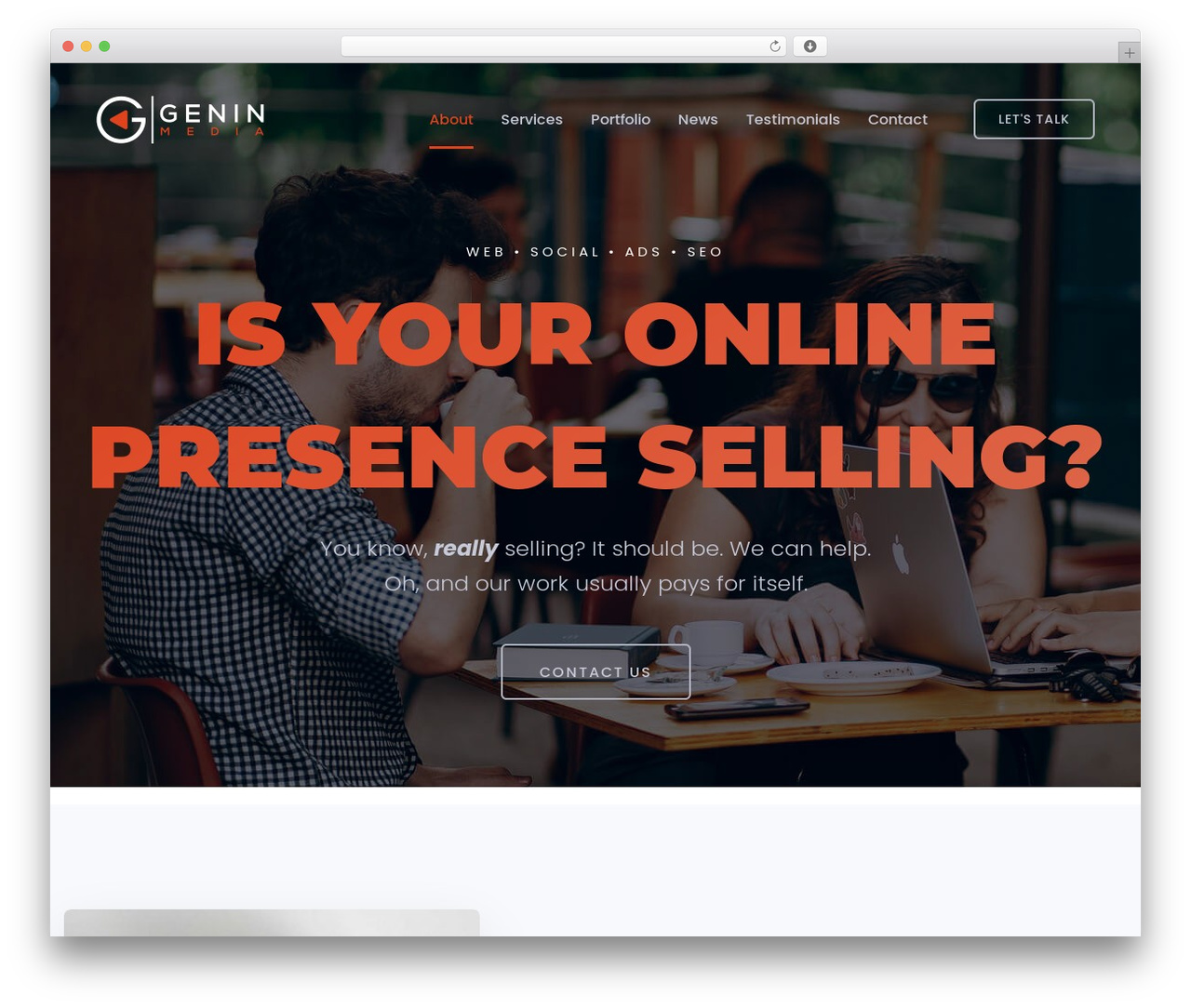 Trydo WordPress theme design - geninmedia.com