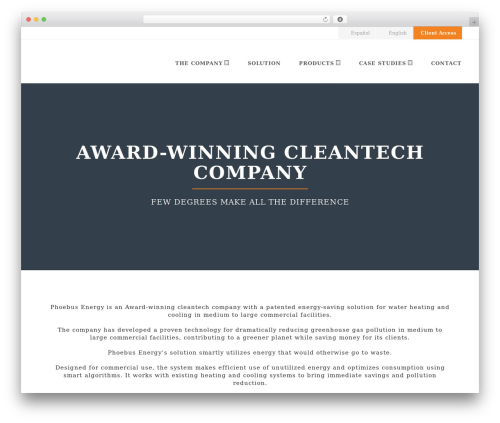 WordPress theme Aperio - phoebus-energy.com