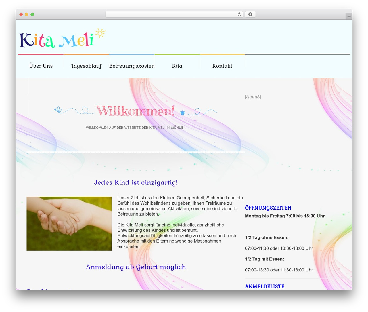 WordPress theme cherry - kita-meli.ch