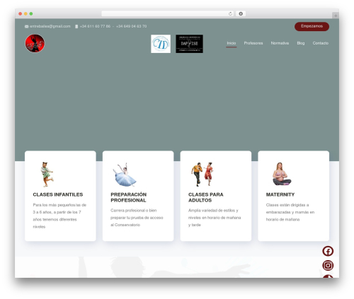 WordPress theme GeneratePress - entrebailes.com