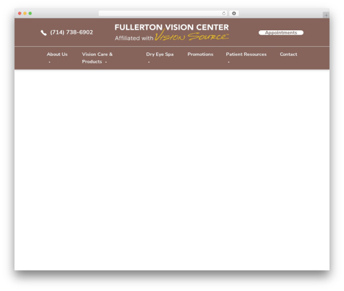 Flexsite WordPress theme - fullertonvision.com