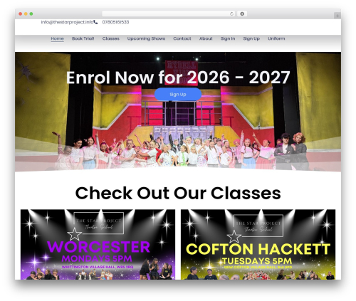 Hello Elementor theme WordPress - thestarprojecttheatreschool.co.uk