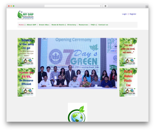Showcase extension WordPress plugin - mygreenactionplan.com