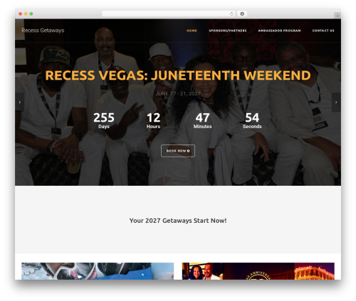 MitUp WordPress theme - recessgetaways.com