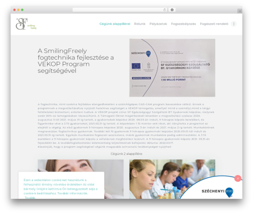 ProDent WordPress theme - smilingfreely.hu