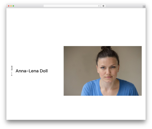 remake WordPress website theme - annalenadoll.com