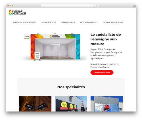 Theme WordPress Deploy - enseigneetvitrophanie.fr