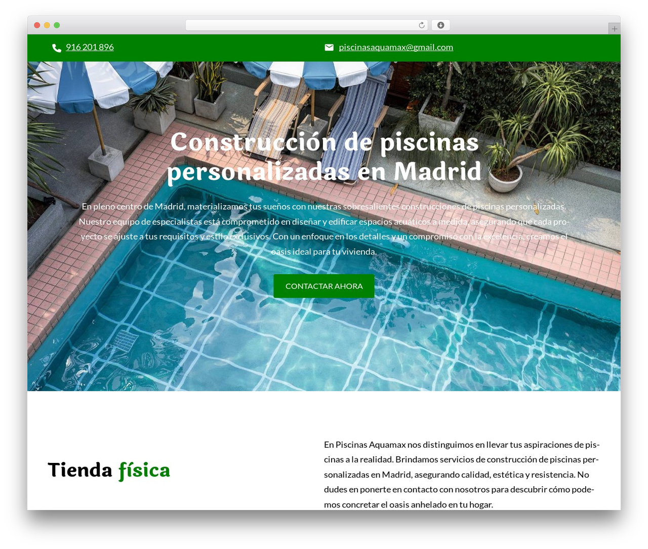 WP theme Constructor - piscinasaquamax.es