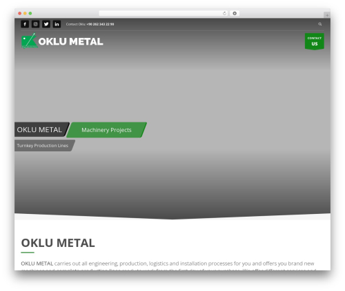 OKLU WordPress theme - oklumetal.com
