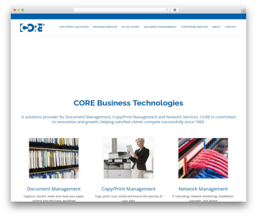 System premium WordPress theme - corebtech.com
