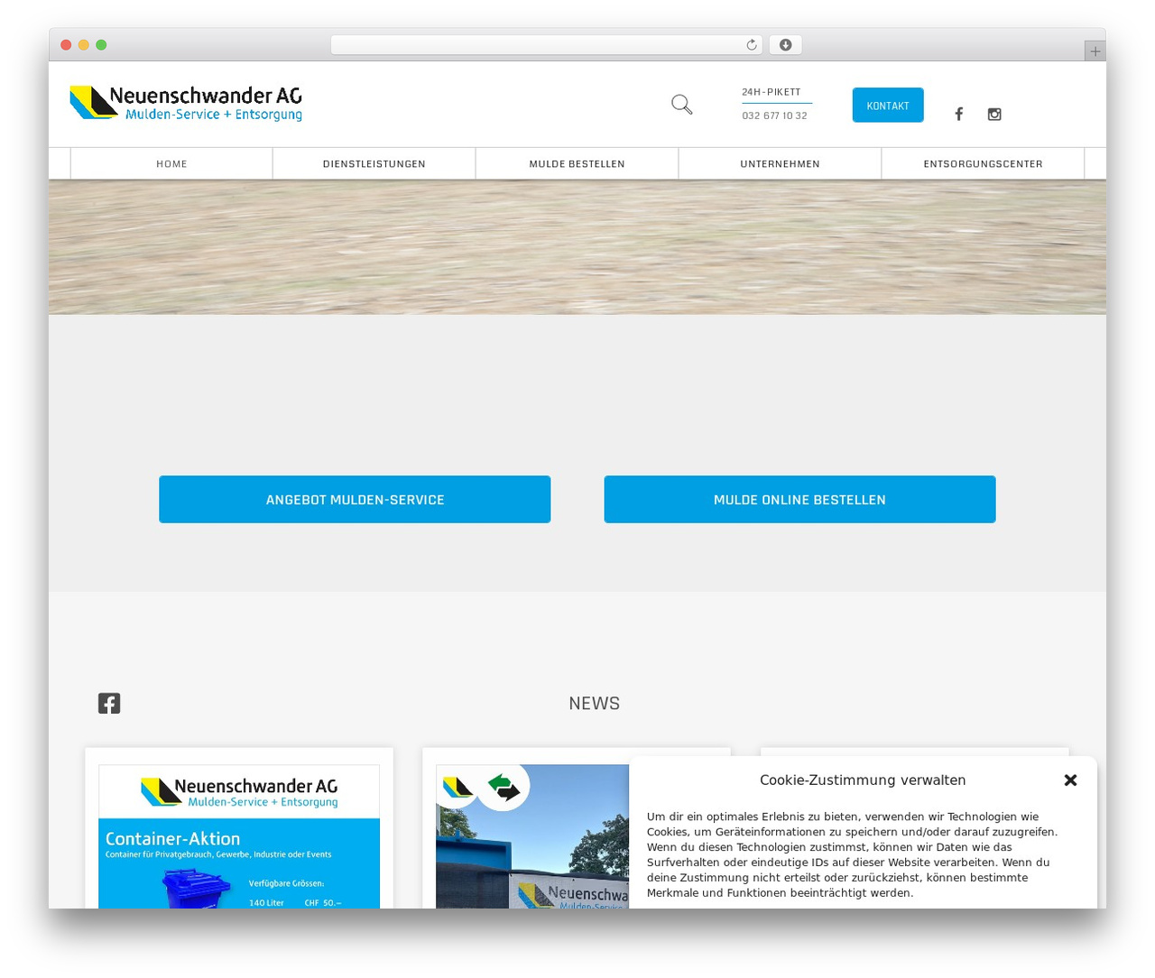 Theme WordPress Lightwire - mulden-service.ch