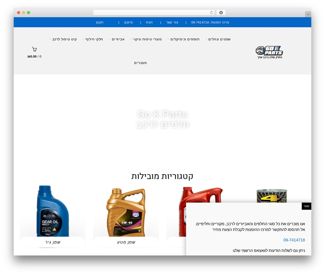 Basel theme WordPress - gokparts.com