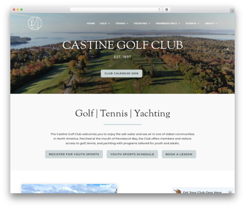 Divi theme WordPress - castinegolfclub.com