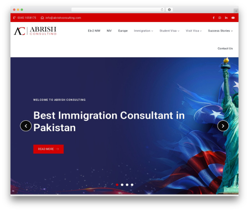 Eastend theme WordPress - abrishconsulting.com