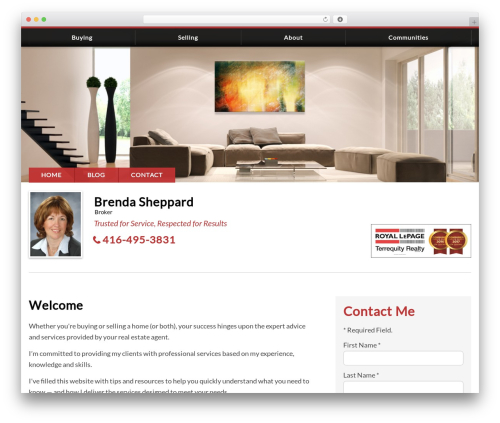 IXACT Framework top WordPress theme - brendasheppardhomes.com