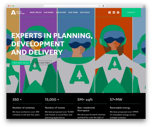 MWB Modules Blank top WordPress theme - arrowplanning.co.uk