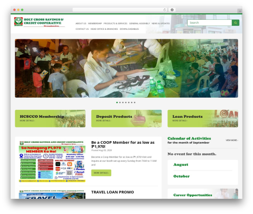 Sytian Wordpress Bootstrap WordPress theme - holycrosscoop.com