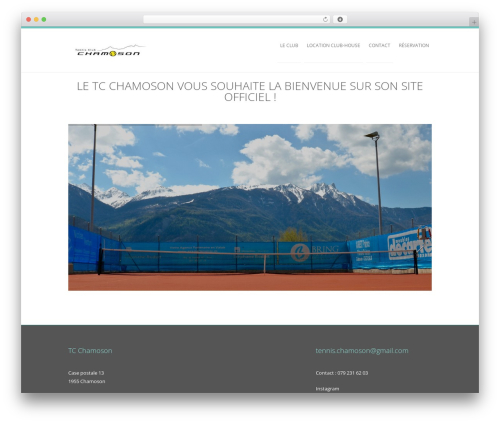 Theme WordPress Diamond WP - tcchamoson.ch