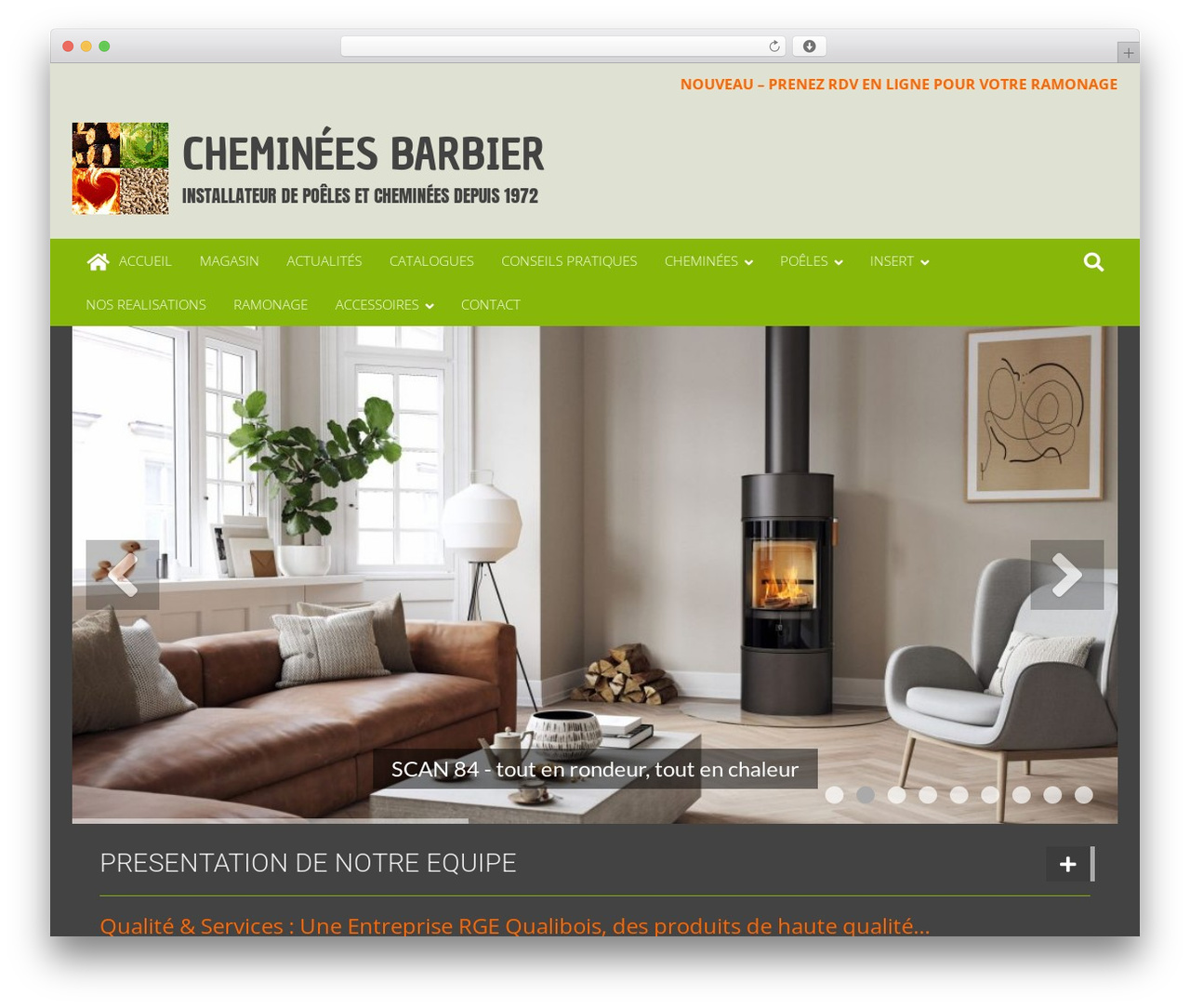 WordPress theme 6temflex - chemineesbarbier.com