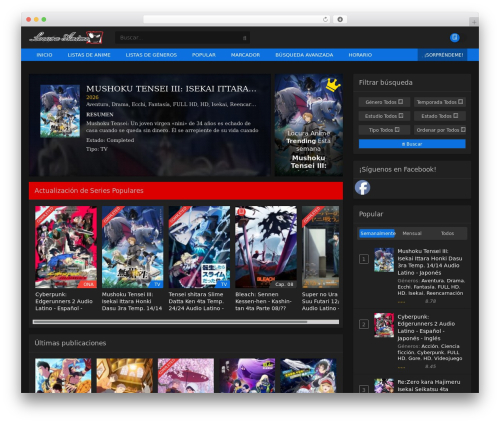 WordPress theme AnimeBatch - locuranime.com