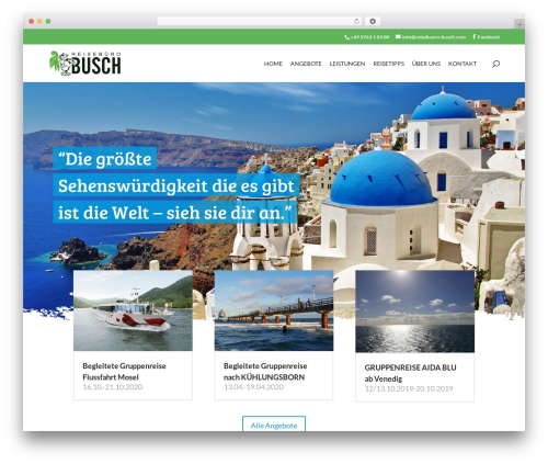 WordPress theme Divi - reisebuero-busch.com