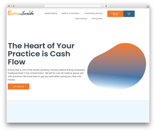 WordPress theme Echo Scribe - echoscribe.com