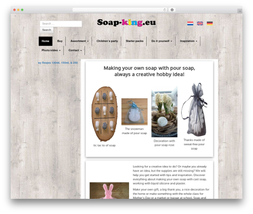 Bootstrap Basic best WordPress theme - soap-king.eu