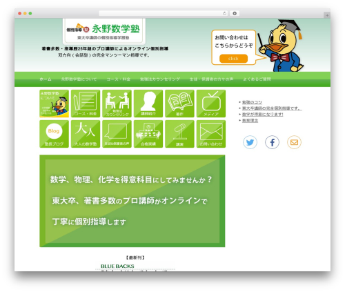 First top WordPress theme - naganomath.com
