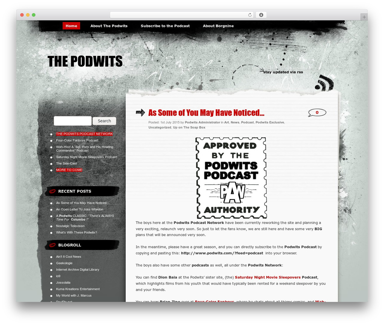 Greyzed theme WordPress - podwits.com Greyzed theme WordPress - podwits.com