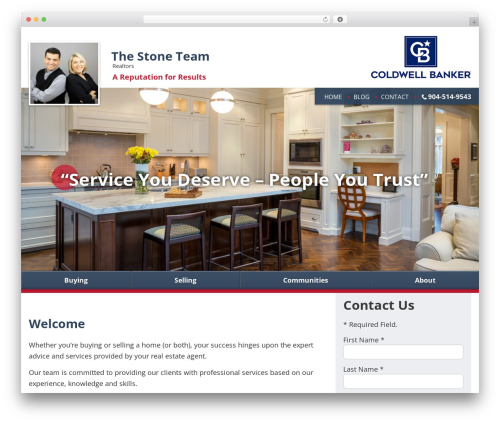 IXACT Framework WordPress theme - stoneteamhomes.com