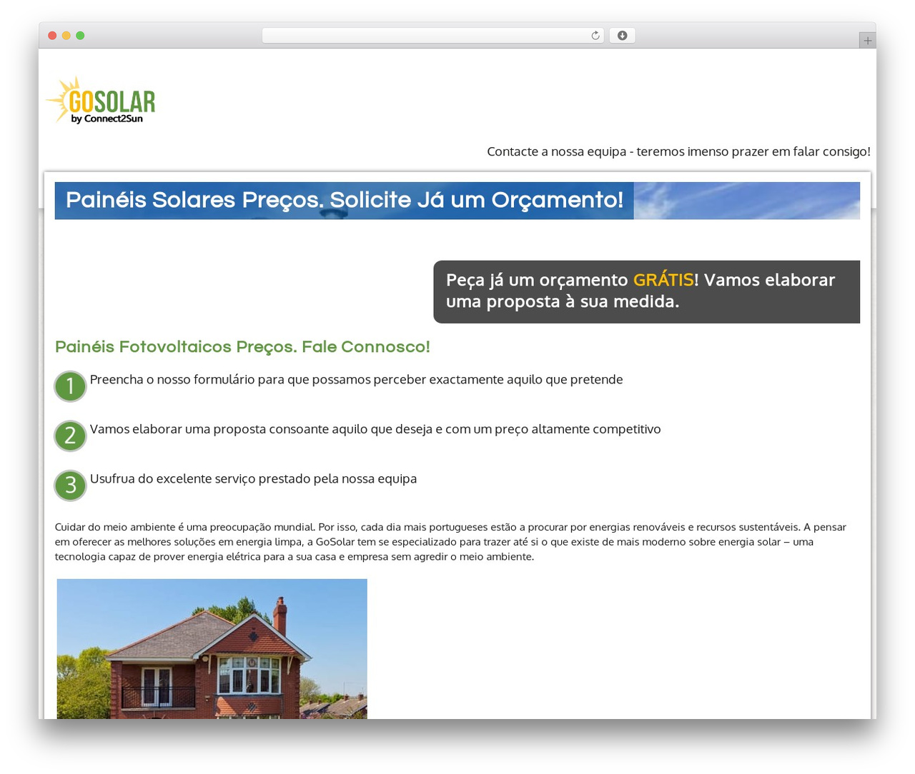 Lead Generation Pro WordPress theme - gosolar.pt