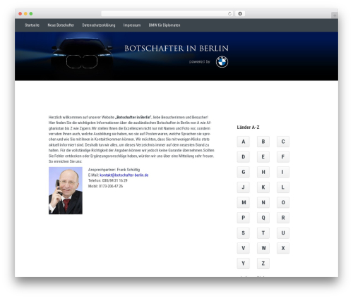 Unconditional theme WordPress - botschafter-berlin.de