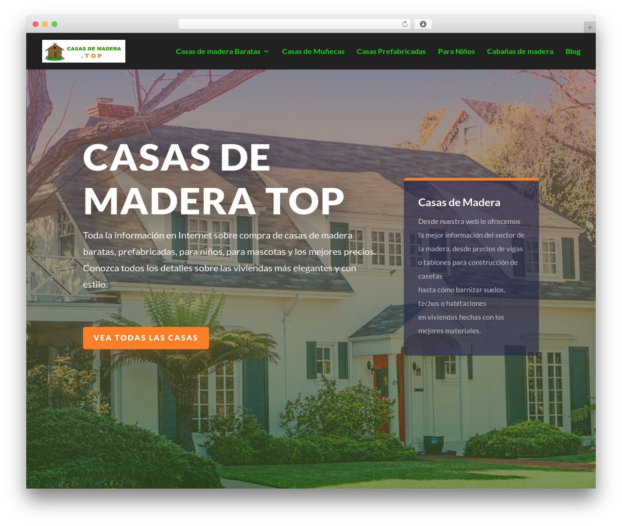 WordPress theme Divi - casasdemadera.top