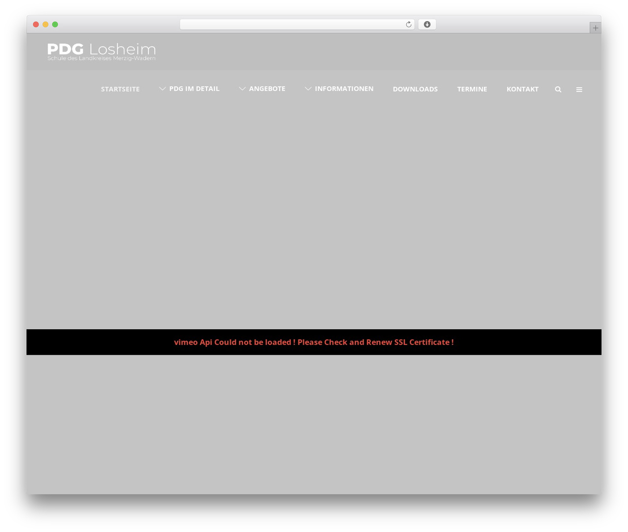 WordPress theme Educator - pdg-losheim.de