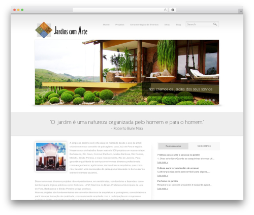 WordPress theme Reflection - jardinscomarte.com.br