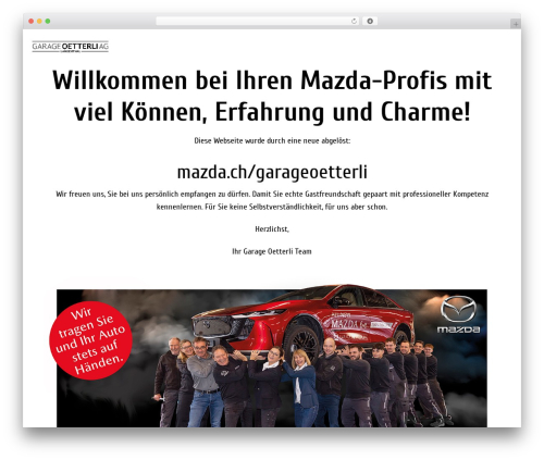 WordPress theme WEBKINDER Starter Theme - garageoetterli.ch