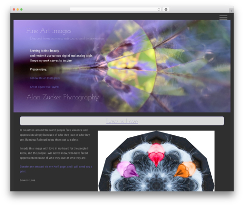 WP theme Themify Ultra - alanzuckerphoto.com
