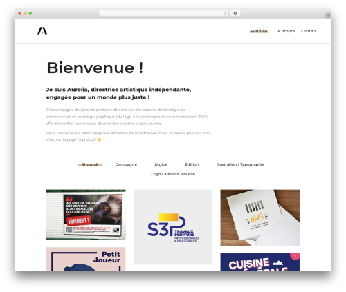 Anders WordPress theme - aurelia-vincent.com