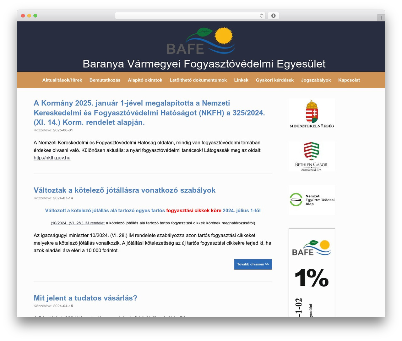 BAFE WordPress theme - bafe.hu BAFE WordPress theme - bafe.hu