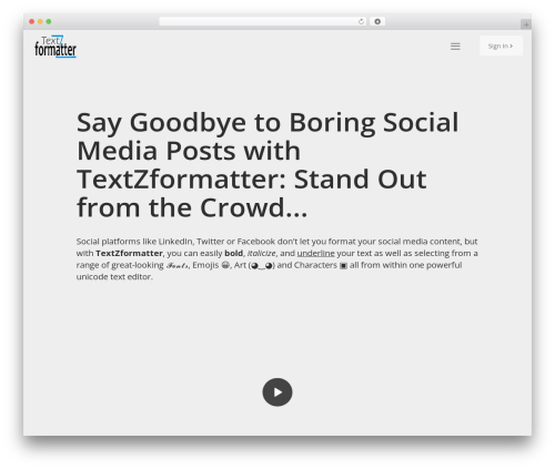 Betheme theme WordPress - textzformatter.com