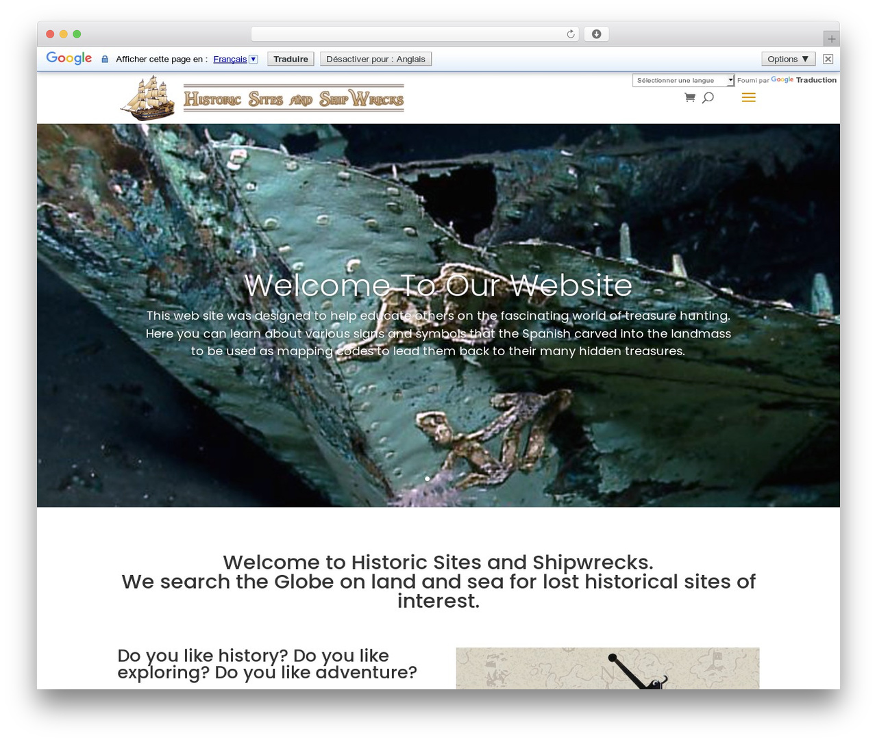 Divi theme WordPress - historicsitesandshipwrecks.com