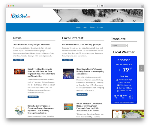 NOAA Weather (noaa-weather) free WordPress plugin - ikenosha.com NOAA Weather (noaa-weather) free WordPress plugin - ikenosha.com