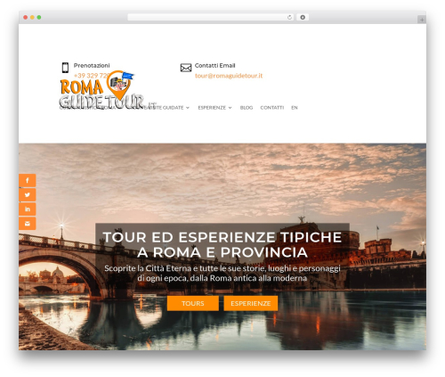 Divi WordPress theme - romaguidetour.it