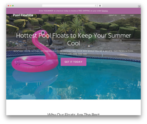 Genesis WP theme - poolfloatilla.com