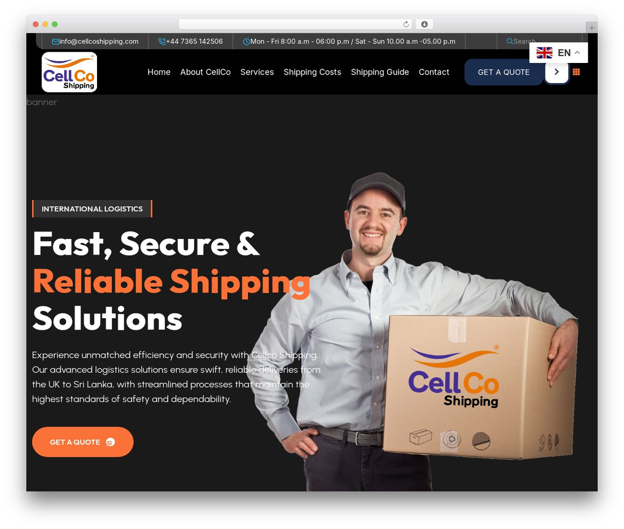 Logistify theme WordPress - cellcoshipping.com Logistify theme WordPress - cellcoshipping.com