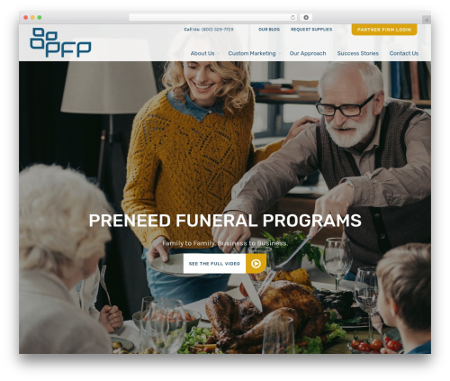Preneed Funeral Programs theme WordPress - preneed.net