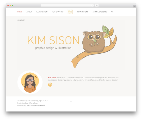 Stage theme WordPress - kimsison.com