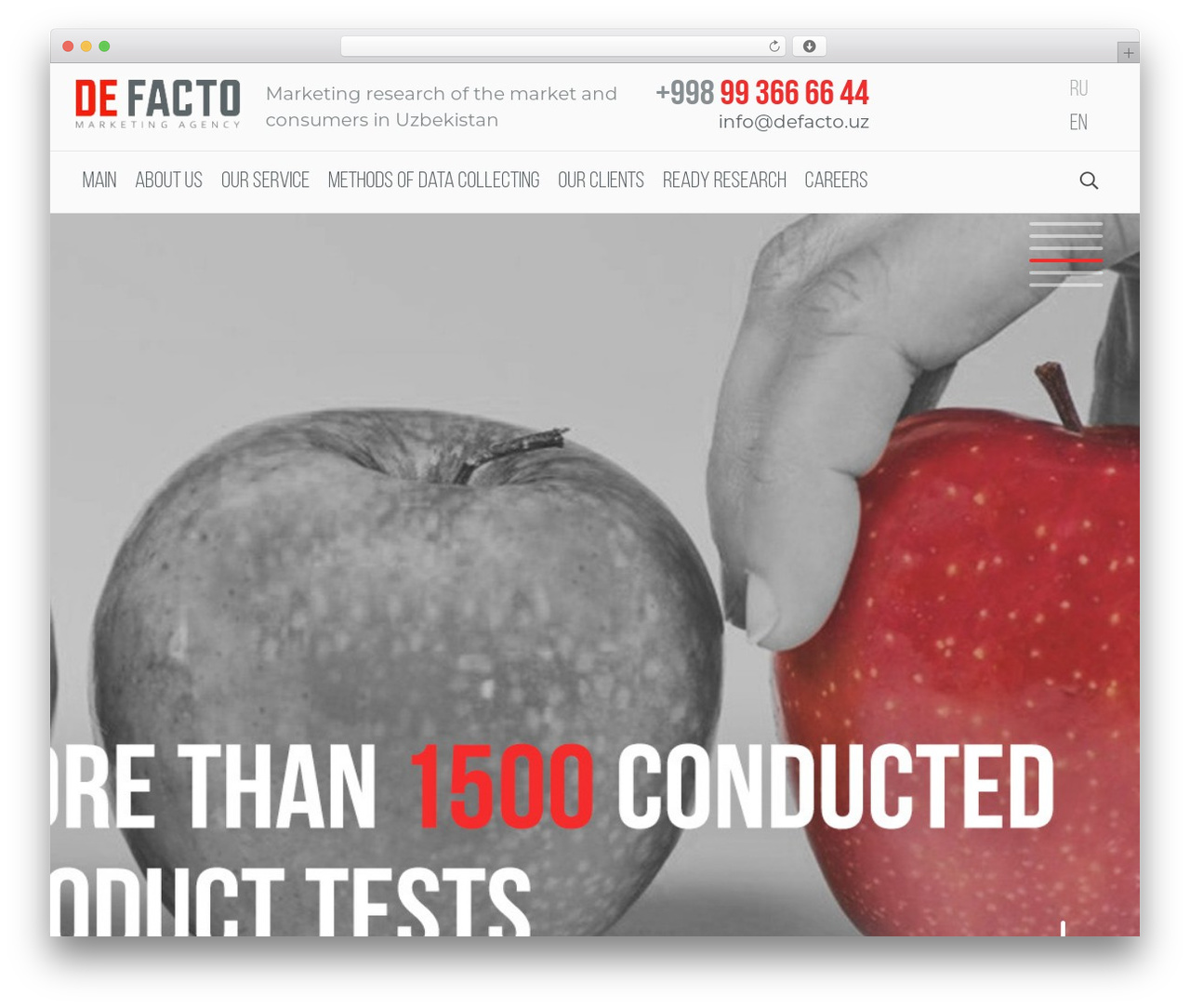 Theme WordPress Defacto - defacto.uz